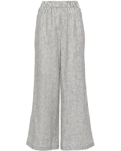 Reformation Ava Linen Trousers - Grey