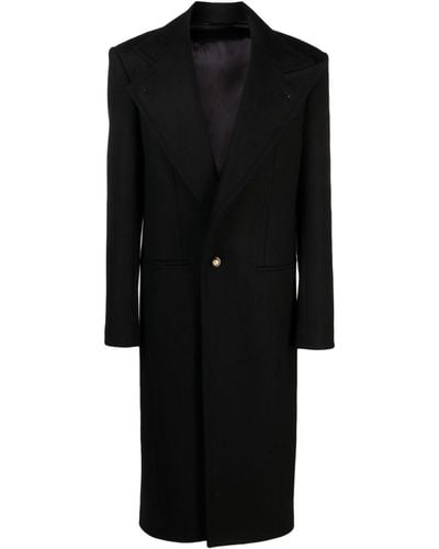 Balmain Manteau à col montant - Noir