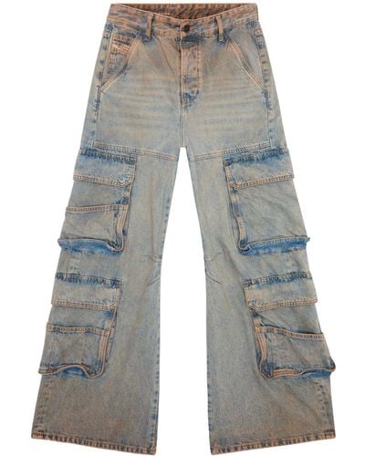 DIESEL 1996 D-Sire 0KIAI Jeans mit weitem Bein - Grau