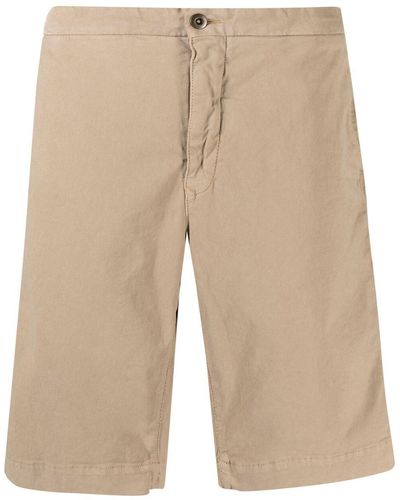 Incotex Knee-length Cotton Shorts - Natural