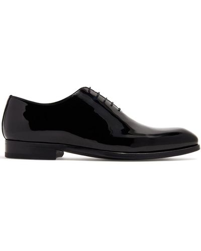 Magnanni Varnished Effect Oxford Shoes - Black