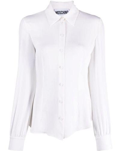 Moschino Hemd mit ausgestelltem Saum - Weiß