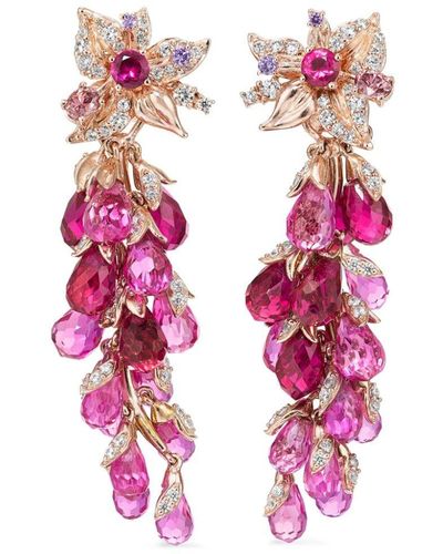 Anabela Chan Orecchini a bottone Coralbell in oro rosa 18kt