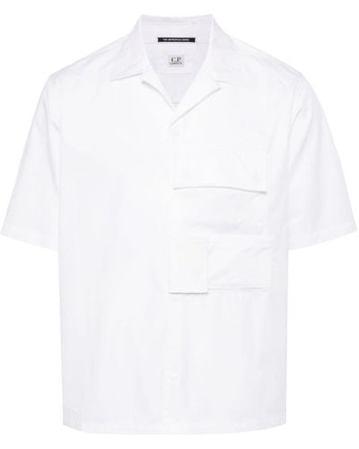 C.P. Company Camisa Gab de manga corta - Blanco