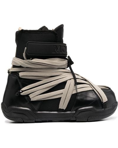 Rick Owens X Moncler Stivali Tessuto Boots - Black