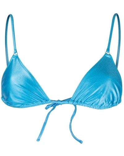 Filippa K Triangle-shape Swimwear Top - Blue