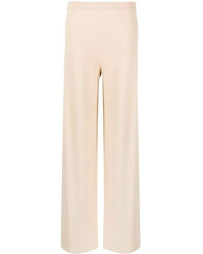 FEDERICA TOSI Knitted Wide-leg Trousers - Natural