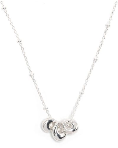 Dower & Hall Nugget Trio Pendant Necklace - White