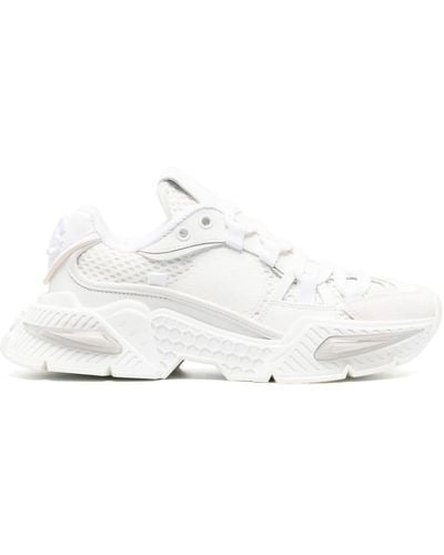 Dolce & Gabbana Mixed-material Airmaster sneakers - Blanc