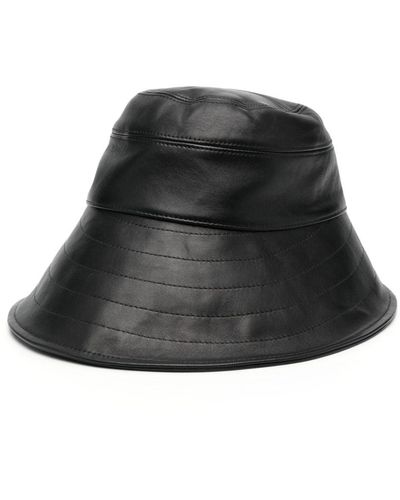The Attico Hats Black