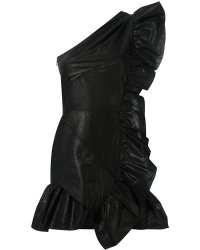 Isabel Marant Robe asymétrique Lavern - Noir