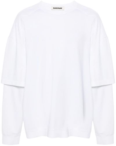 DARKPARK Theo T-Shirt im Layering-Look - Weiß