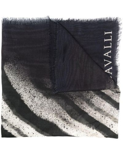 Roberto Cavalli Freedom スカーフ - ブラック