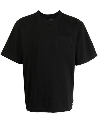 Sacai パッチポケット Tシャツ - ブラック