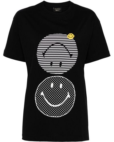 Joshua Sanders Double Smile Cotton T-shirt - ブラック
