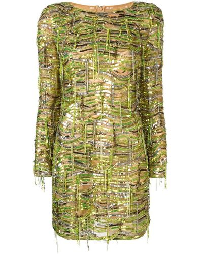 Dundas Sequin-embellished Minidress - Green