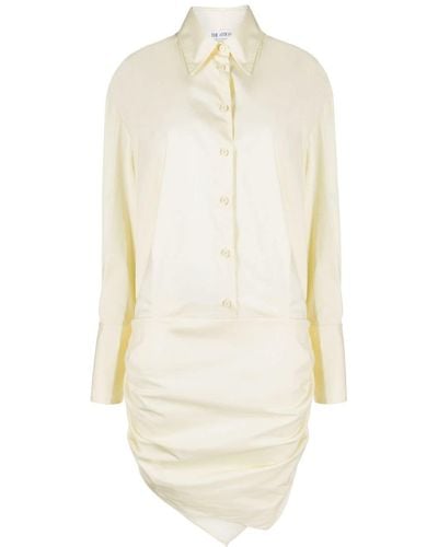 The Attico Hatty Shirt Minidress - White