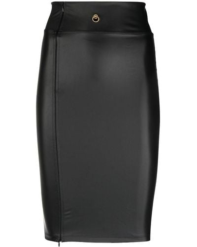 Maison Close Chambre Noire Fitted Skirt - Black