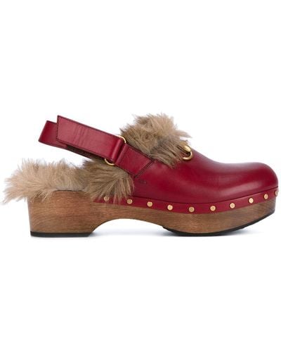 Gucci 'Amstel' Clogs - Rot