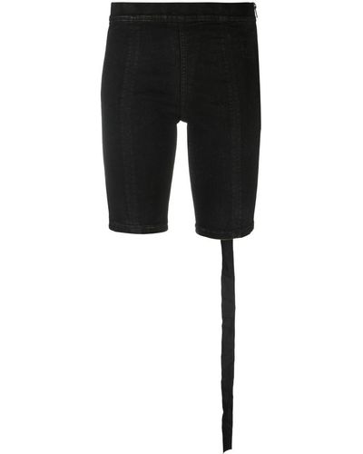 Rick Owens DRKSHDW Short en jean à taille haute - Noir