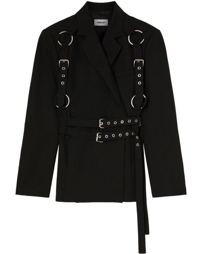 Ambush Abito corto stile blazer Harness - Nero