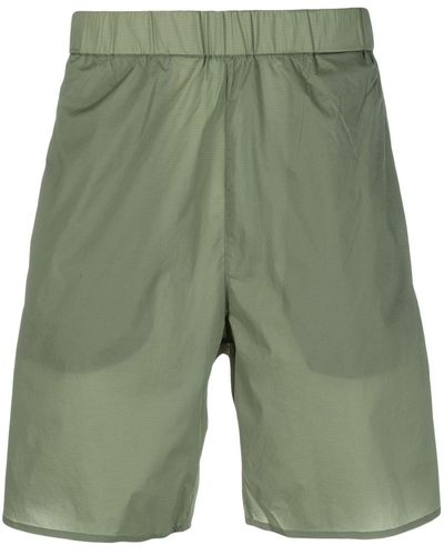 Norse Projects Shorts sportivi Poul con stampa - Verde
