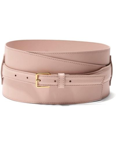 Altuzarra Wrap Leather Belt - Pink