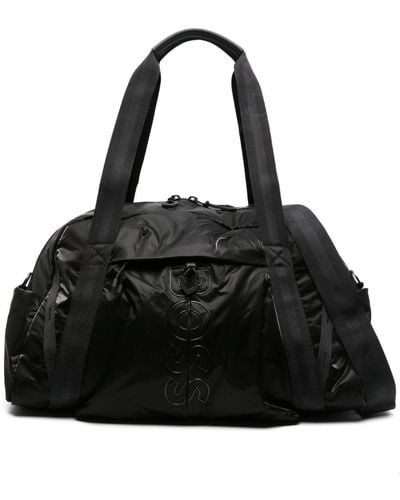 HUGO Logo Print Travel Bag - Black