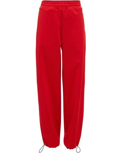 JW Anderson Drawstring-cuff Track Trousers - Red