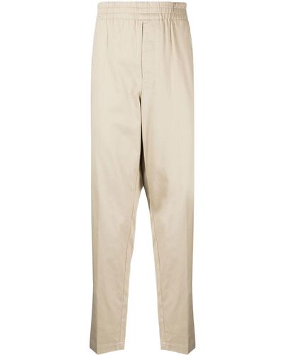 Isabel Marant Cotton Tapered-Trousers - Natural