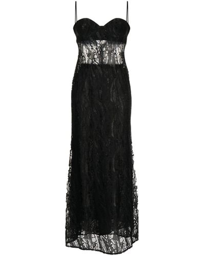 Manning Cartell Deco Esprit Slip Midi Dress - Black