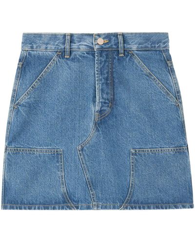 AZ FACTORY High-rise Denim Miniskirt - Blue
