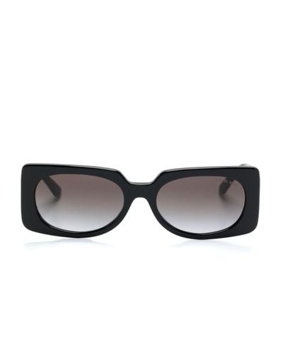 Michael Kors Gafas de sol Bordeaux con montura rectangular - Negro