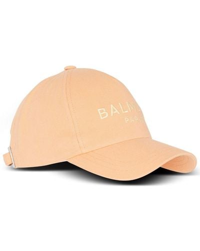 Balmain Logo-embroidered Baseball Cap - Natural