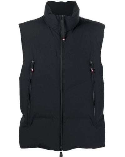 3 MONCLER GRENOBLE Feather-down Padded Gilet - Black
