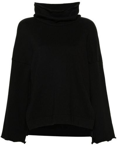 Gauchère Jersey Katoenen Sweater - Zwart