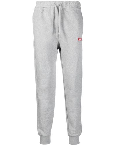 DIESEL P-tary-div Logo-embroidered Track Pants - Gray