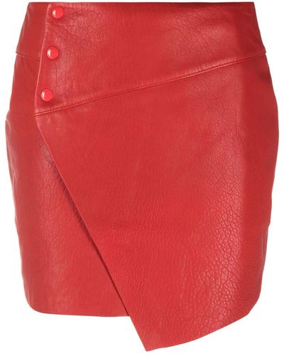 Zadig & Voltaire Minifalda Junko Cuir - Rojo