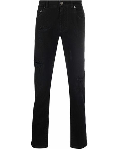 Dolce & Gabbana Mid-rise Straight-leg Jeans - Black