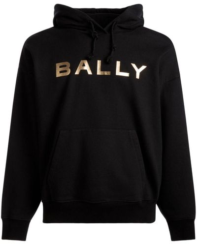 Bally Hoodie Met Metallic-logo - Zwart