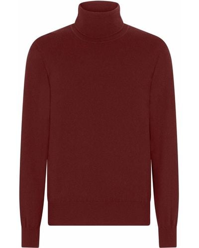 Dolce & Gabbana Roll-neck Cashmere Sweater - Red