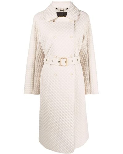 Moorer Bonnie Double-breasted Trench Coat - Natural