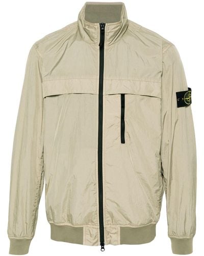 Stone Island Jacket Garment Dyed Crinkle Reps R-Ny - Natural