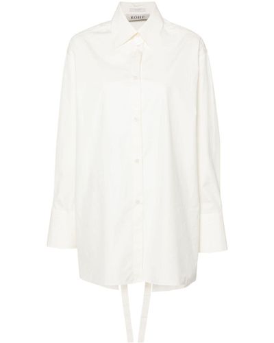 Rohe Open-back Belted Shirt - White