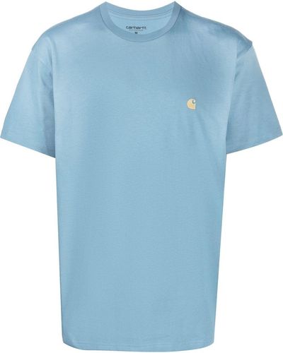 Carhartt Logo Embroidered T-shirt - Blue