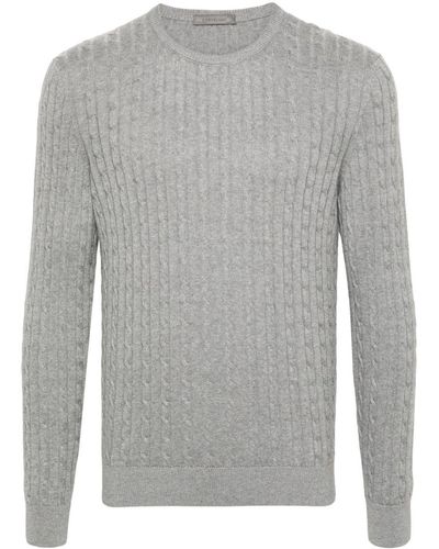 Corneliani Cable-knit Sweater - Gray