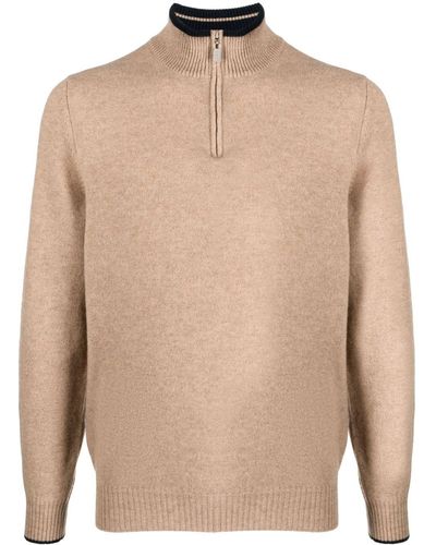 Fedeli Favonio Fine-knit Cashmere Sweater - Natural