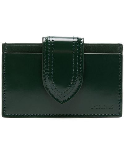 Jacquemus Bambino Leather Cardholder - Green