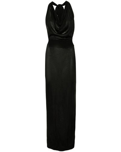 Antonino Valenti Kalypso Draped-detail Dress - Black