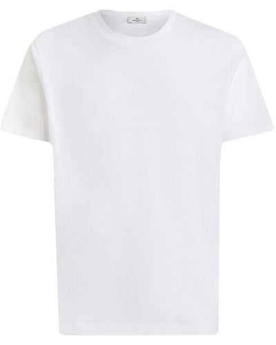 Etro Embroidered Short-sleeved T-shirt - White